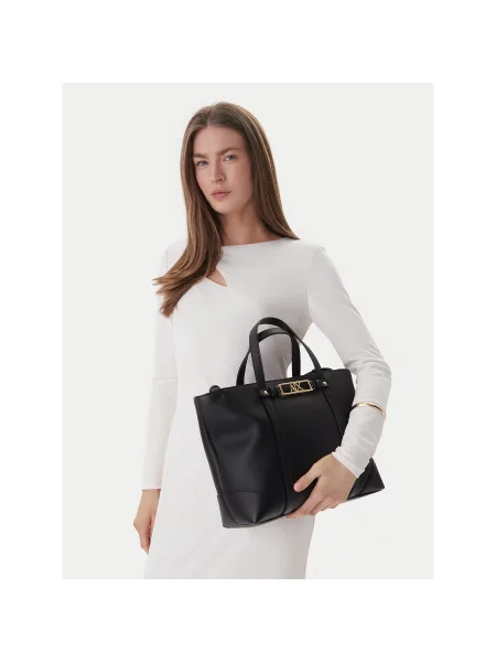 Geantă shopper Armani Exchange negru
