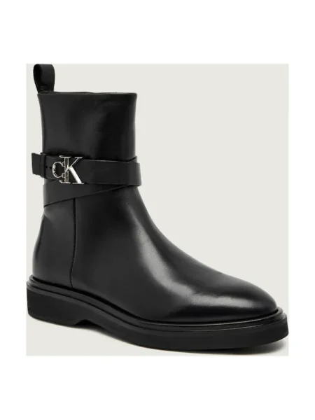 Calvin Klein Cizme glezne negru