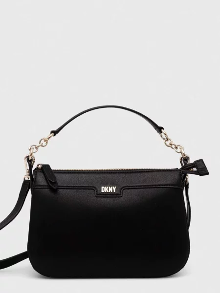Geanta de piele Dkny din piele negru