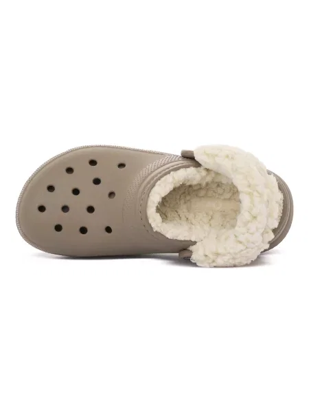 Fleecová klasická fleecová mikina Crocs hnedá