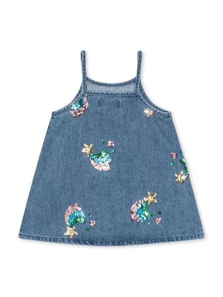 Konges Sløjd літня сукня джинсова MAGOT SEQUIN STRAP DRESS GOTS