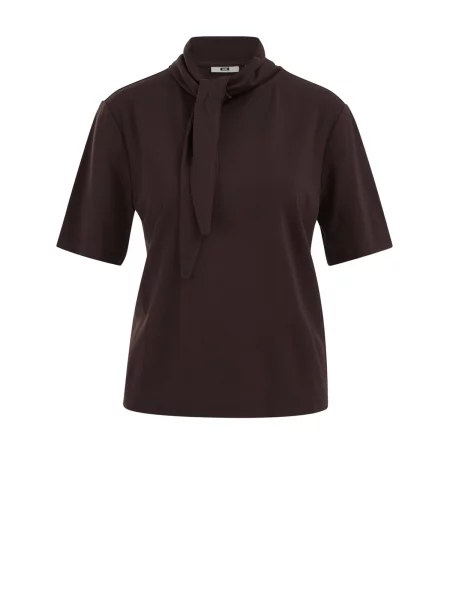 WE Fashion Tricou închis maro