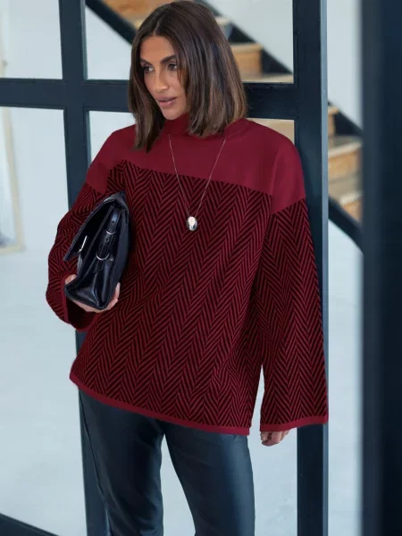 Свитер Dressa бордовый