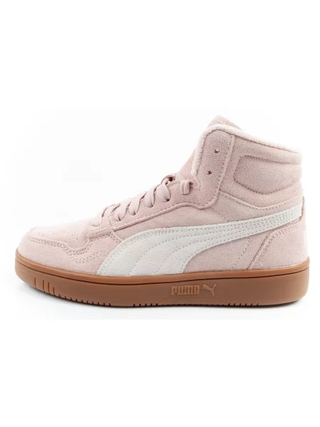 Buty sportowe Puma Reb-L Mid zimowe za kostkę różowe białe