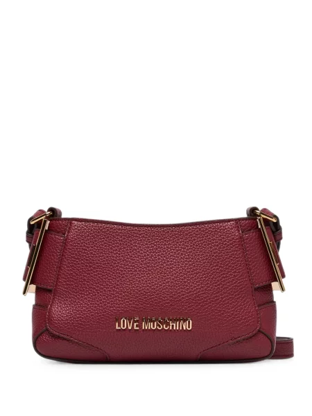 Geanta crossbody Love Moschino cu autograf roșu