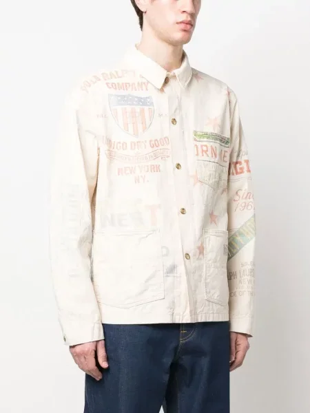Raštuota polo marškinėliai Polo Ralph Lauren mėlyna