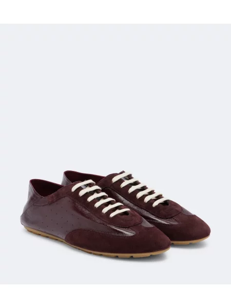 Sneakerși Saint Laurent din piele de căprioară
