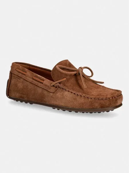 Vagabond Shoemakers mocasini pentru femei din piele întoarsă LARISSA maro