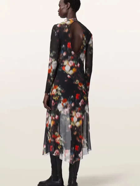 AllSaints rochie GRACIE negru