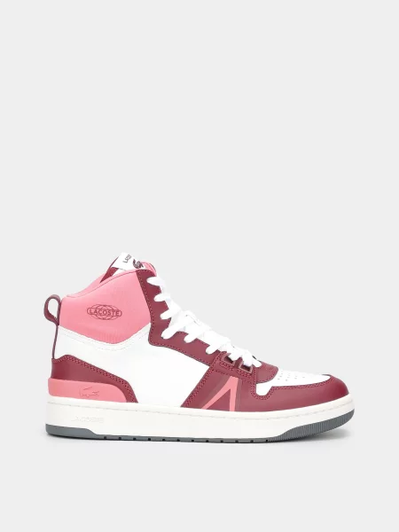 Кожаные кеды Lacoste розовые