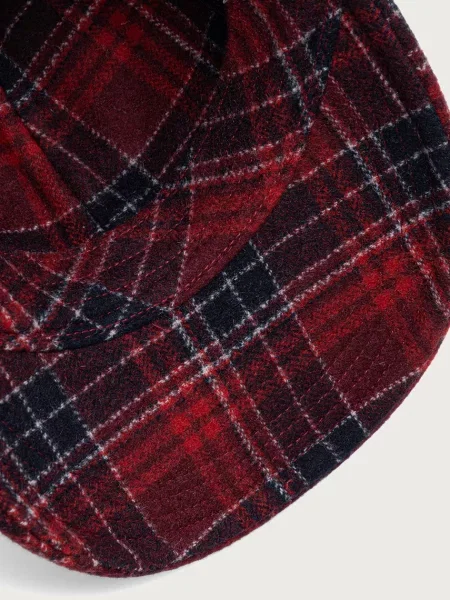 Tommy Hilfiger шапка с козирка мъжка от вълнена материя червено