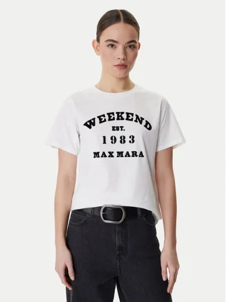 Weekend Max Mara Tricou Tenue alb