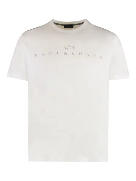 Tricou Paul & Shark cu imagine alb