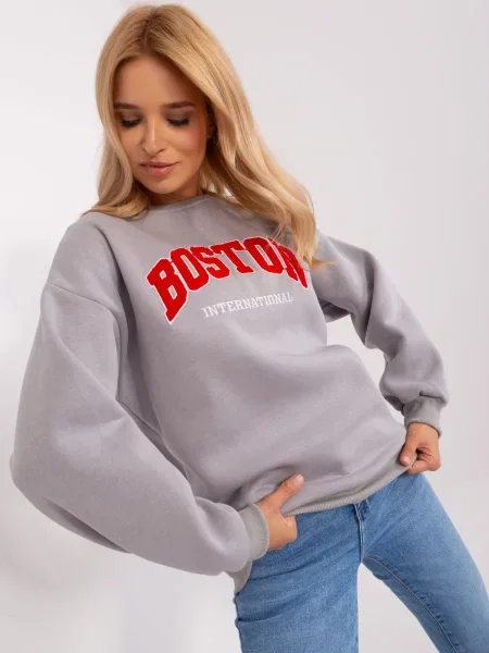Hanorac cu glugă Fashionhunters gri