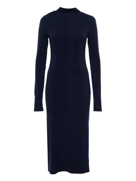 Rochie maxi Alice + Olivia lungă de costum albastru