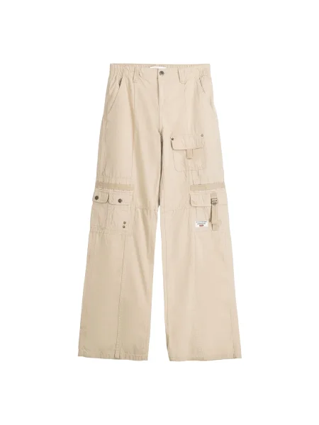 Bershka Cargo nadrágok homok