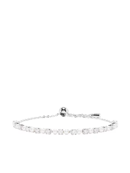Brăţară Swarovski cu perle argintiu