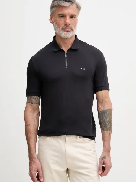 Armani Exchange polo granatowa