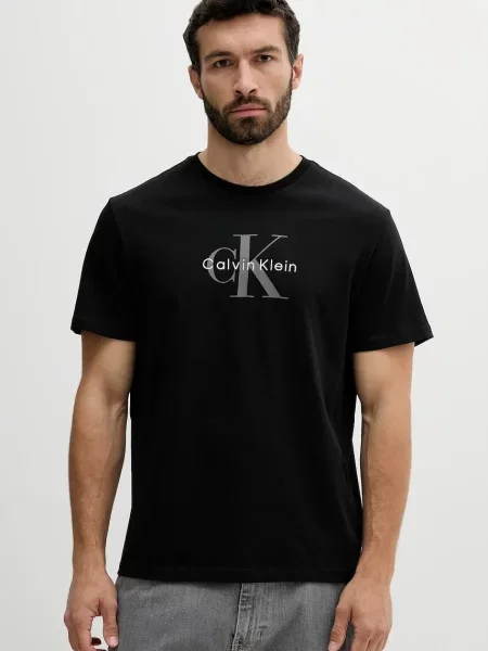 Calvin Klein Jeans t-shirt z nadrukiem czarny
