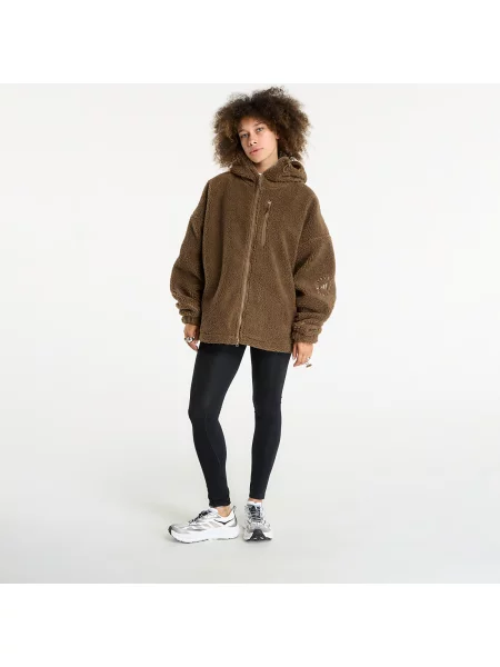 Hanorac din fleece Adidas Originals din fleece maro