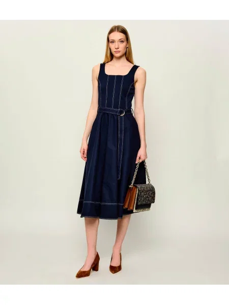 TOMMY HILFIGER Rochie bleumarin alb