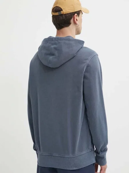 Mikina Timberland s kapucí s aplikací modrá