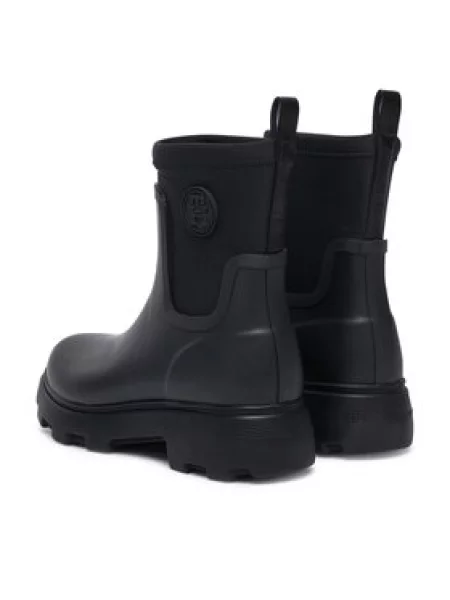 Gumijasti škornji Tommy Hilfiger Th Stamp Warm Ankle Rain Boot črna