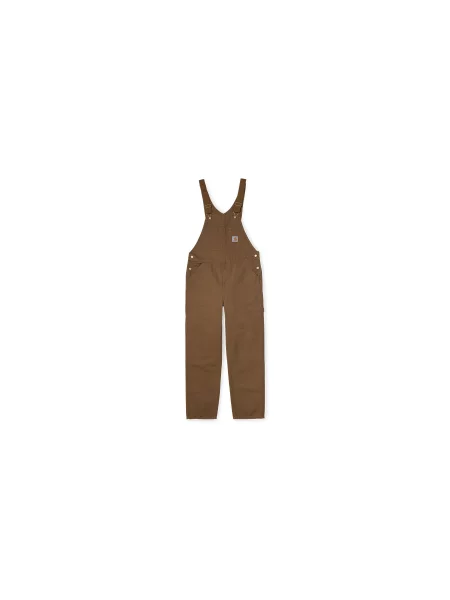 Carhartt WIP Bib Overall Hamilton Brown Mężczyźni Spodnie Carhartt WIP Size: brązowy