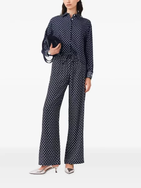 Pantaloni Maje cu imagine albastru