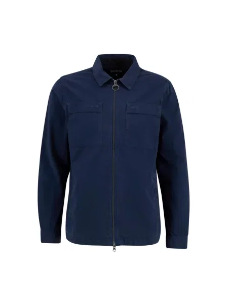 Kurtka koszulowa z czystej bawełny o kroju regular fit model GLENDALE' Barbour niebieska