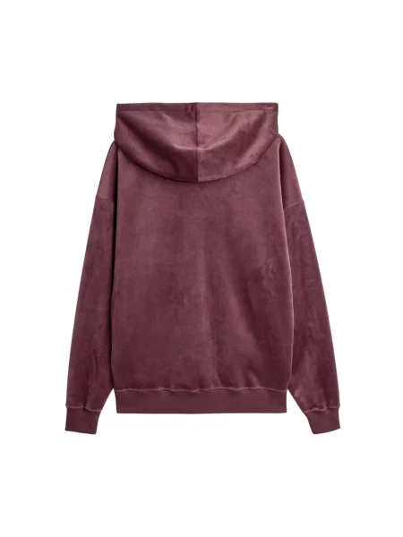 Bluza z kapturem Y-3 sztruksowa czerwona