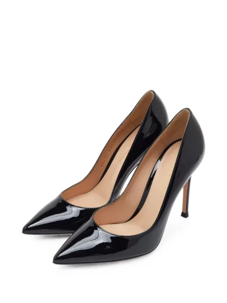 Pantofi cu toc Gianvito Rossi din piele de lac negru