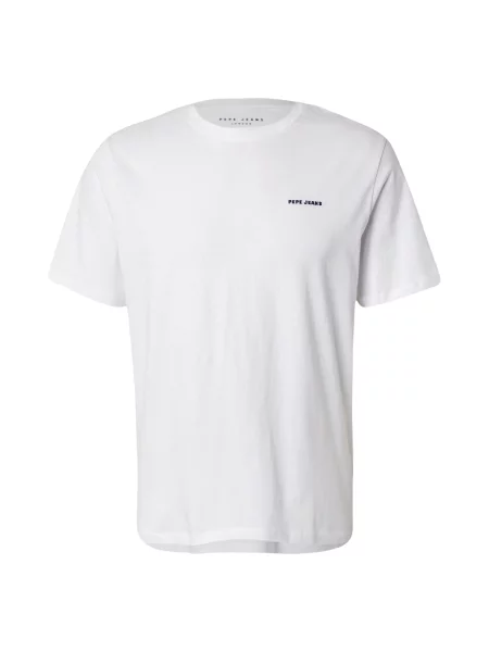 Τζιν πουκάμισο Pepe Jeans λευκό