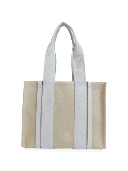 Geantă shopper Chloé cu broderie