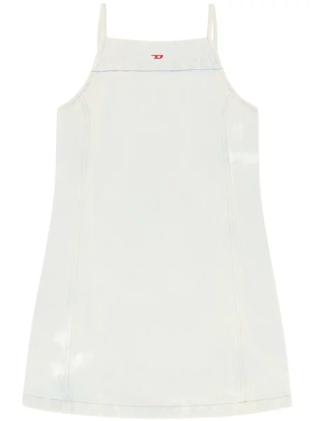 Sukienka jeansowa Diesel garniturowa biała