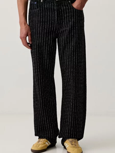 Karl Lagerfeld Jeans blugi relaxed fit pentru bărbați negru
