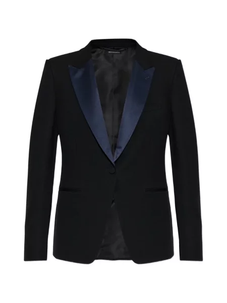 Sacou Tom Ford de lână cu rever negru