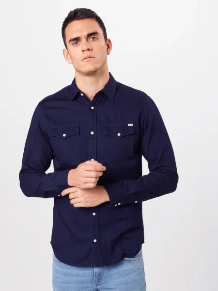 JACK & JONES Cămașă Sheridan bleumarin