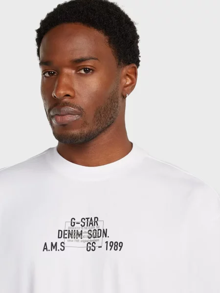 Футболка G-star Raw біла