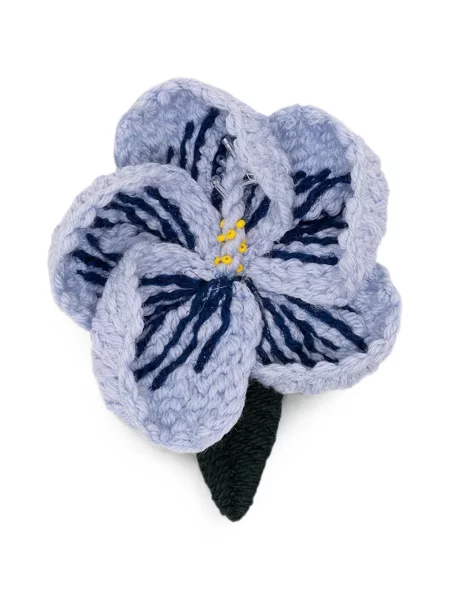 Brosa Alanui cu model floral albastru