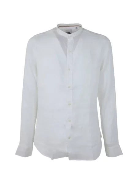 Lněná košile Dnl bílá