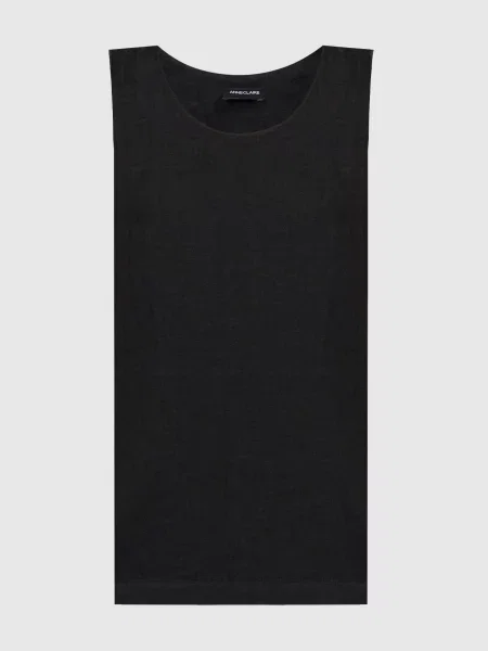 Топ з льону Anneclaire чорний