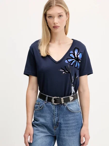 Блуза Desigual тъмносиньо