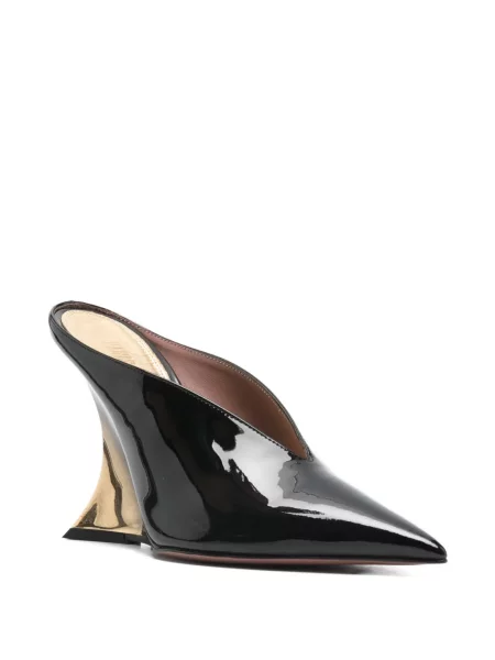 Papuci tip mules Paris Texas negru