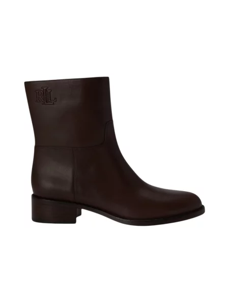 Buty do kostki Ralph Lauren brązowe