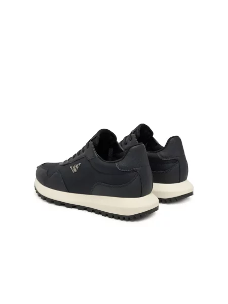 Emporio Armani Obuwie Mężczyzna Niebieski 43 EU Niskie Sneakersy granatowe