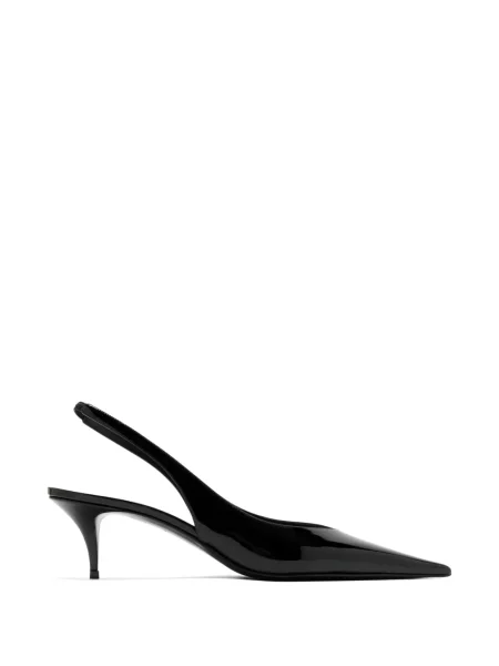 Pantofi cu toc Amina Muaddi slingback negru