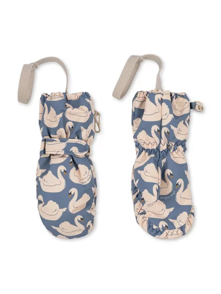 Konges Sløjd rukavice detské NOHR SNOW MITTENS PRINT modrá