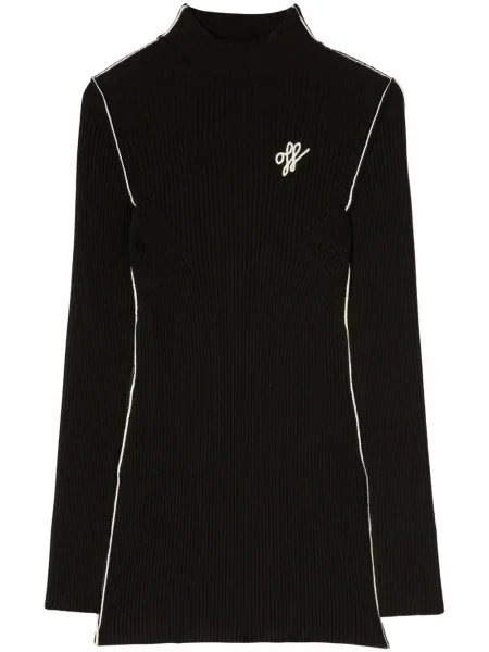 Rochie mini Off-white cu broderie