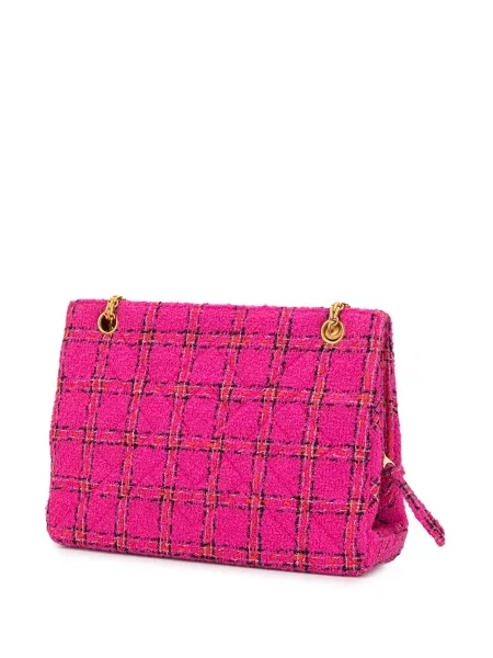 Kostkovaná kabelka Chanel Pre-owned růžová